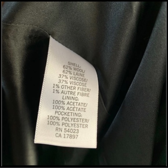 BANANA REPUBLIC WOOL TOGGLE COAT Sz XS - Picture 8 of 8